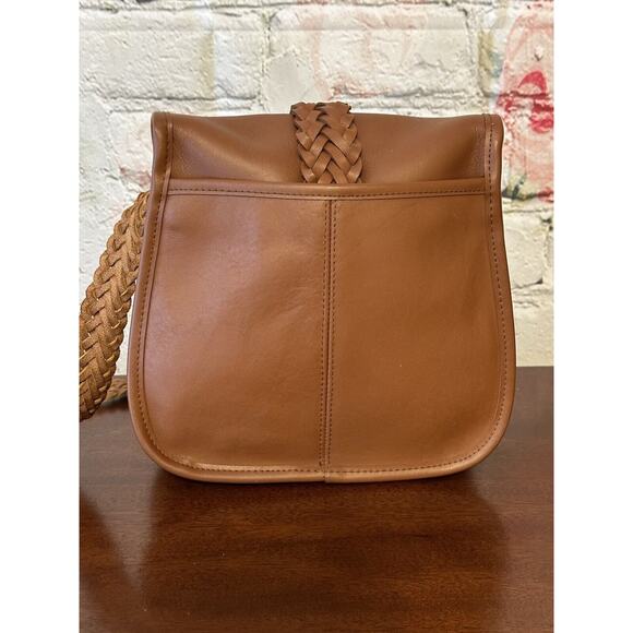 Leather Crossbody Brown Saddle Bag Type Handbag - Picture 6 of 14